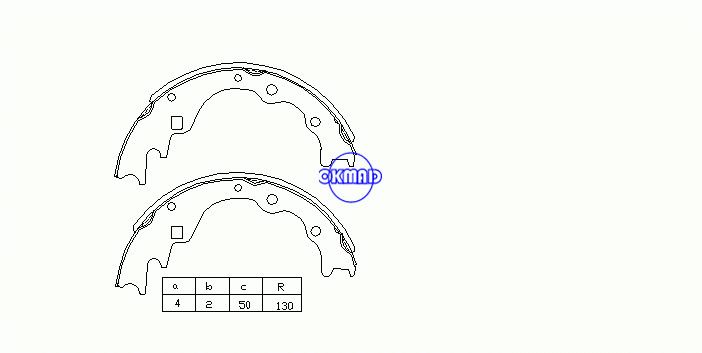 KIA BESTA Box MAZDA E-SERIE Bus (SR1) (SR2) Sapatas de freio de tambor OEM: SE28-26-310A FSB288 K3349 GS8523, OK-BS071